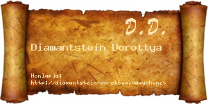 Diamantstein Dorottya névjegykártya